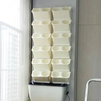 Pot de Fleurs - VerticalGardenFlowerPot™ - Blanc - Oasis Citadin