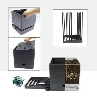 Jardinière Treillis - TrellisSquarePlanter™ - Oasis Citadin