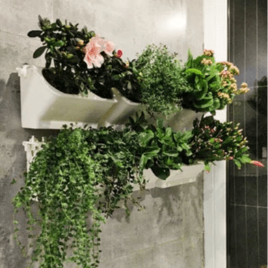 Pot de Fleurs - VerticalGardenFlowerPot™ - Blanc - Oasis Citadin