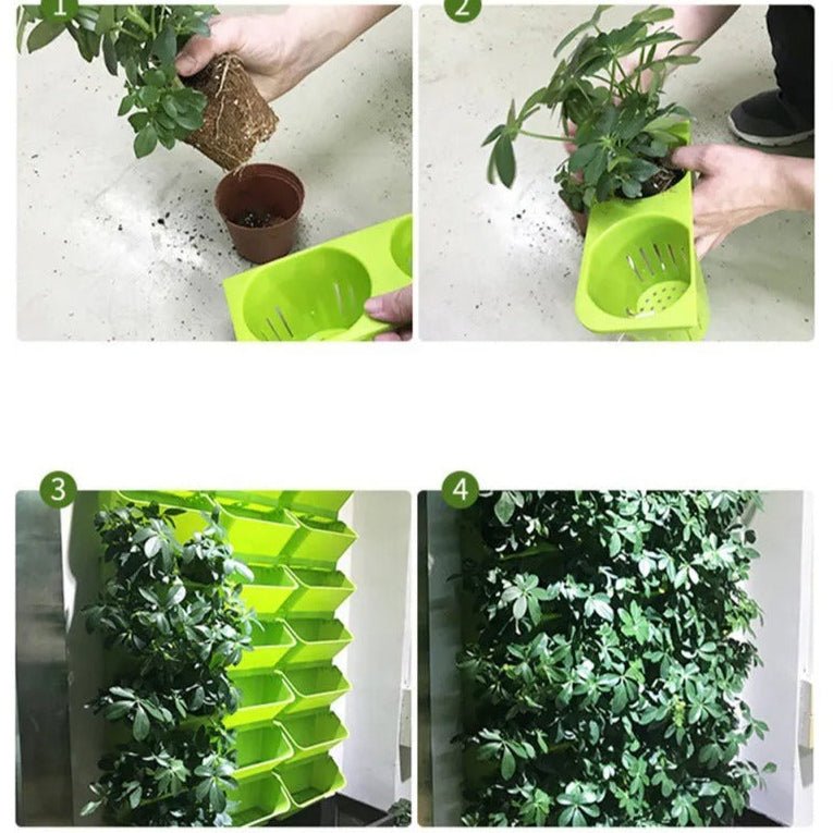 Pot de Fleurs - VerticalGardenFlowerPot™ - Vert - Oasis Citadin