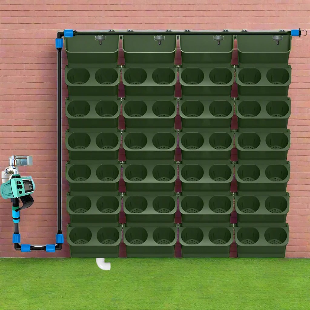 Pot de Fleurs - VerticalGardenFlowerPot™ - Vert Militaire - Oasis Citadin