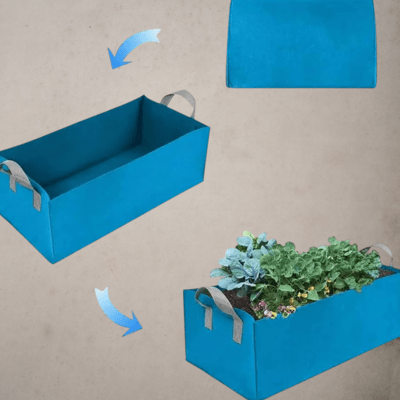 Sac de Plantation - SquareGrowPlanter™ - Bleu - Oasis Citadin